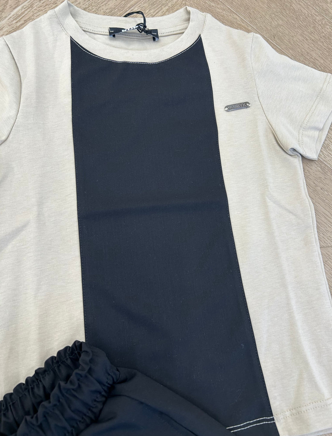coordinato christopher nero e beige