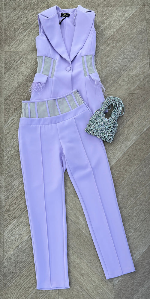 tailleur piume glicine