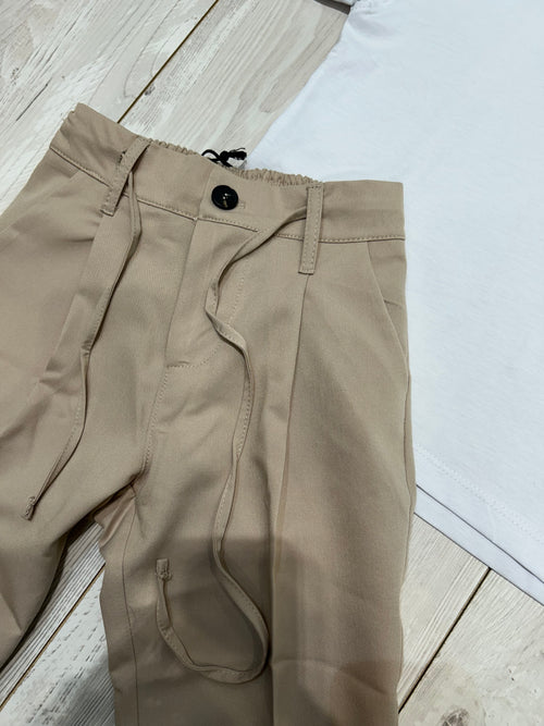 pantalone riggs beige