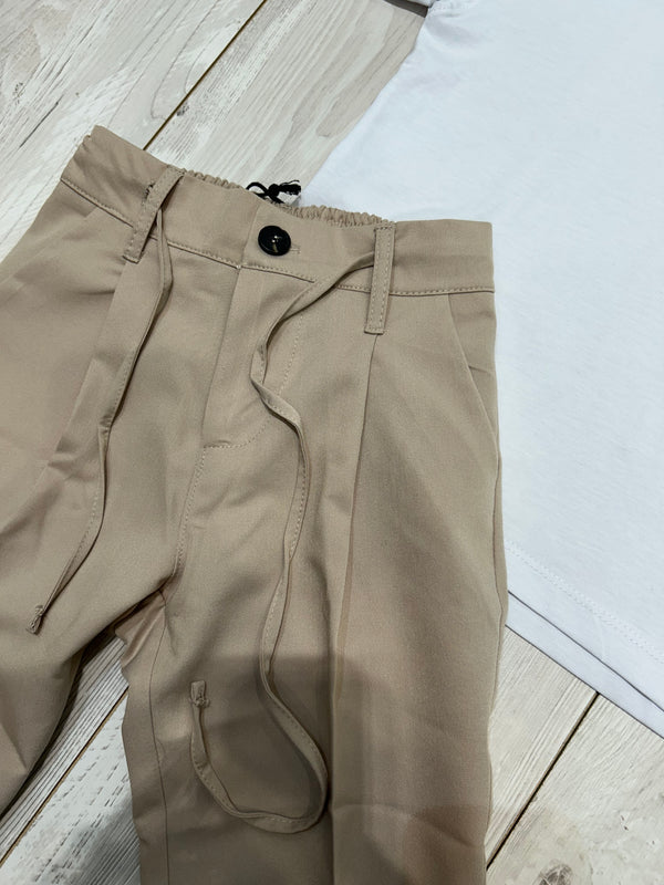 pantalone riggs beige