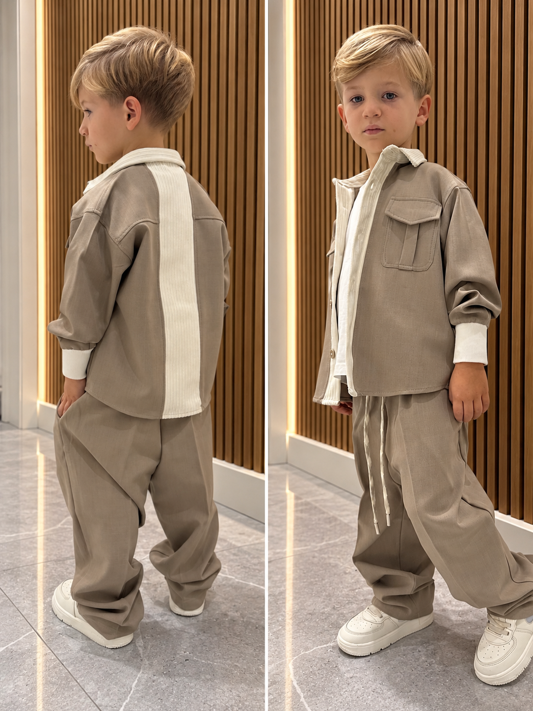 coordinato jonas beige
