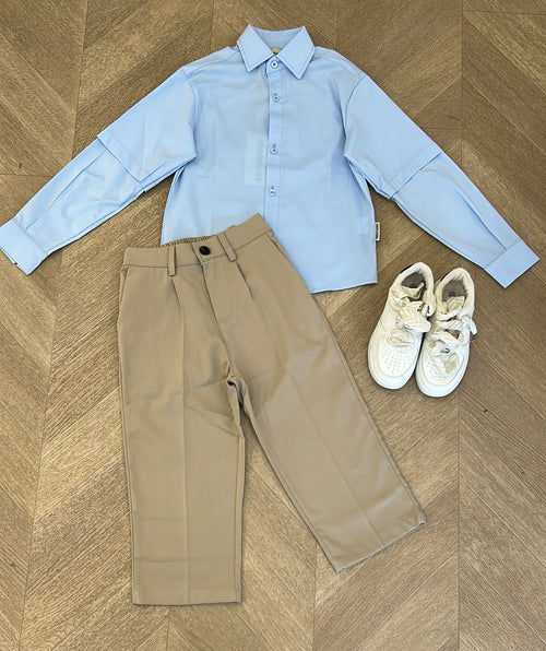 camicia brothers celeste