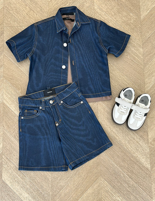 coordinato denim blu imb