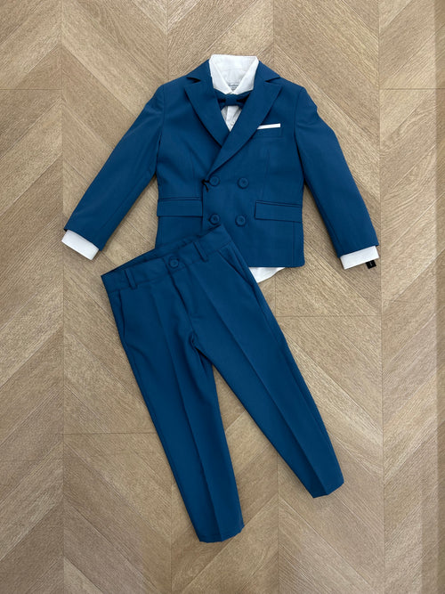 abito off petrolio bimbo