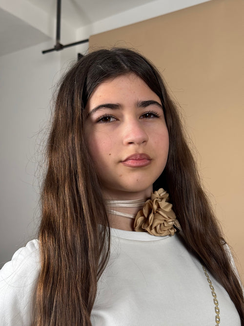 collana choker beige