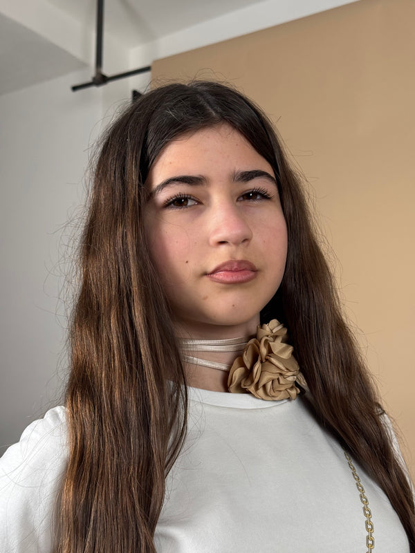 collana choker beige
