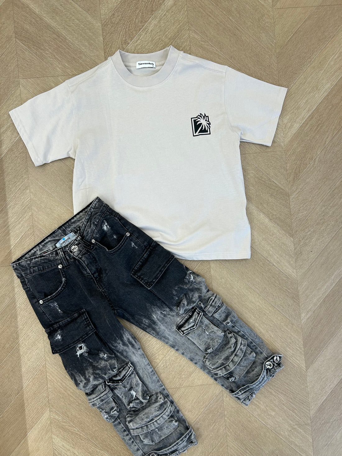 t-shirt sevenlab beige