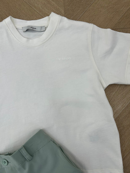 t-shirt logo bianca