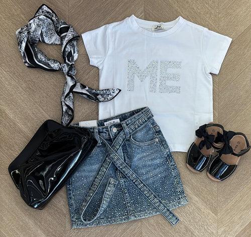 t shirt ME bianca