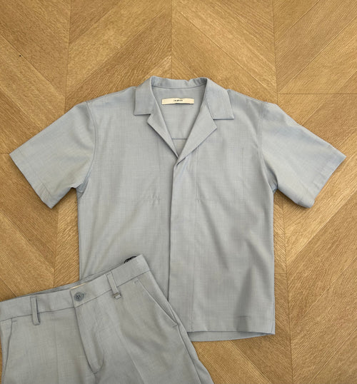 camicia vega celeste