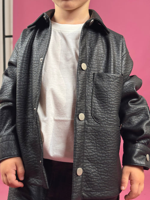 coordinato belly in ecopelle