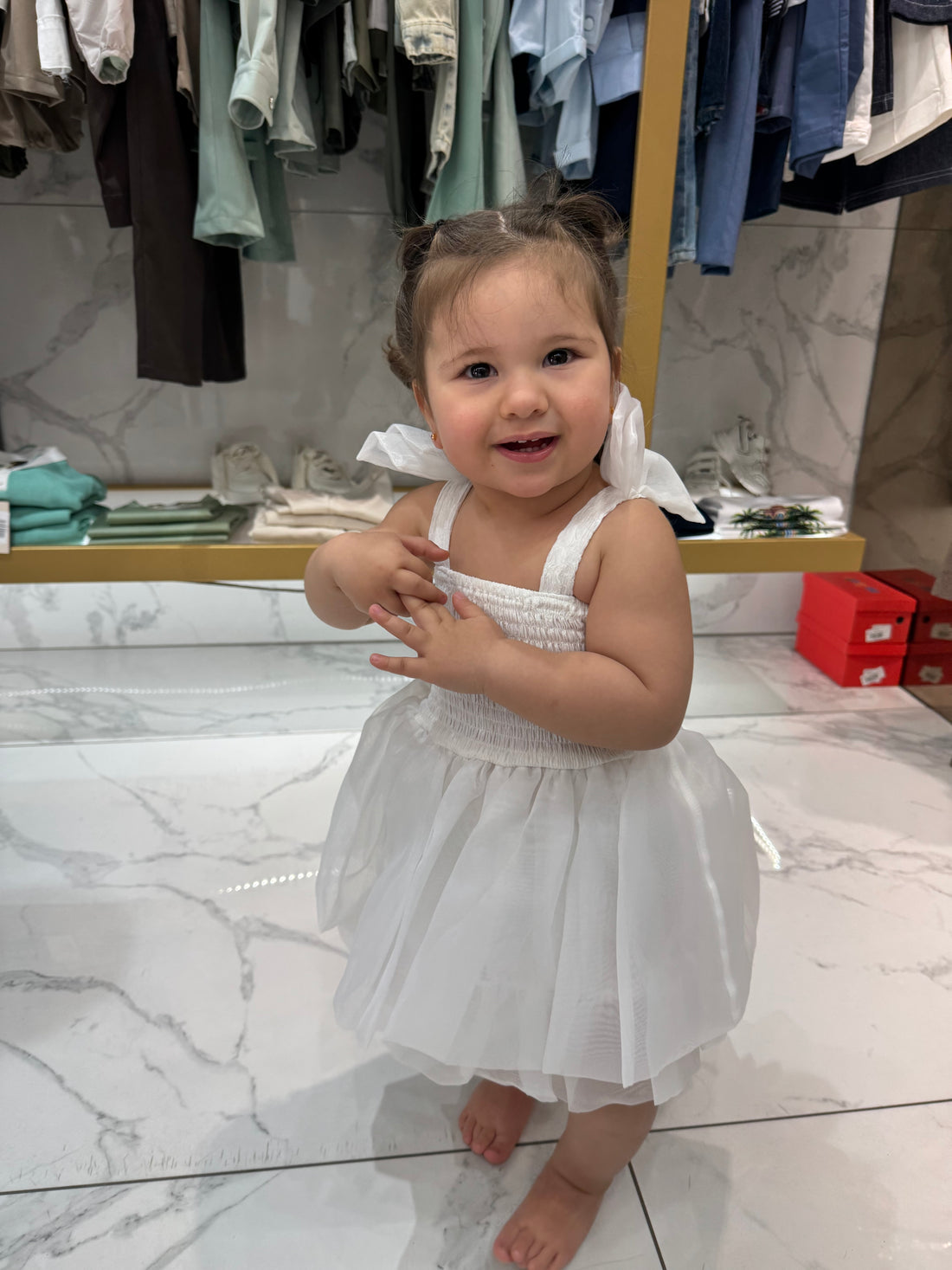 abitino tulle bianco