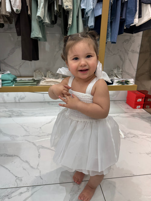 abitino tulle bianco