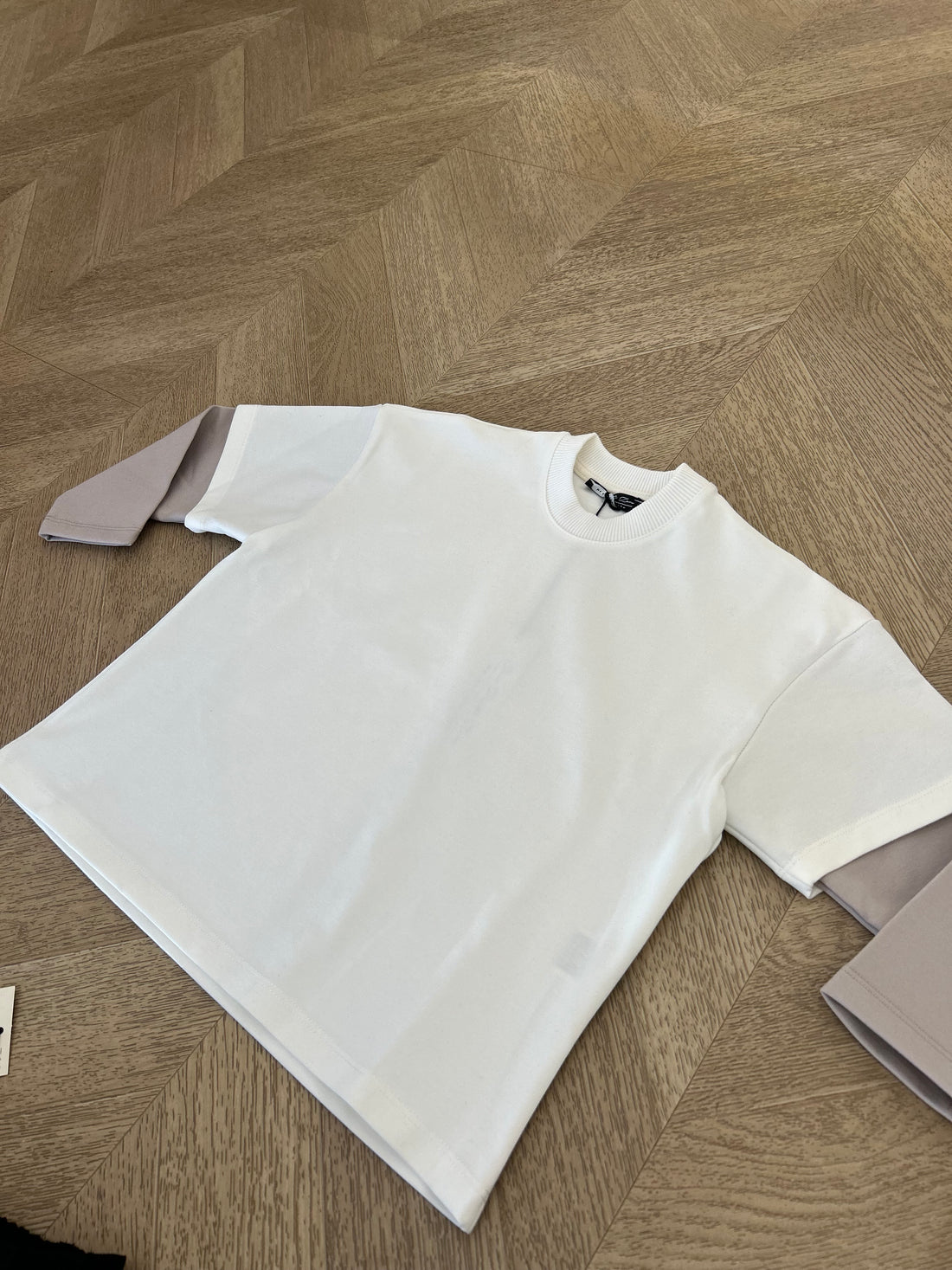maglia bianca bicolore