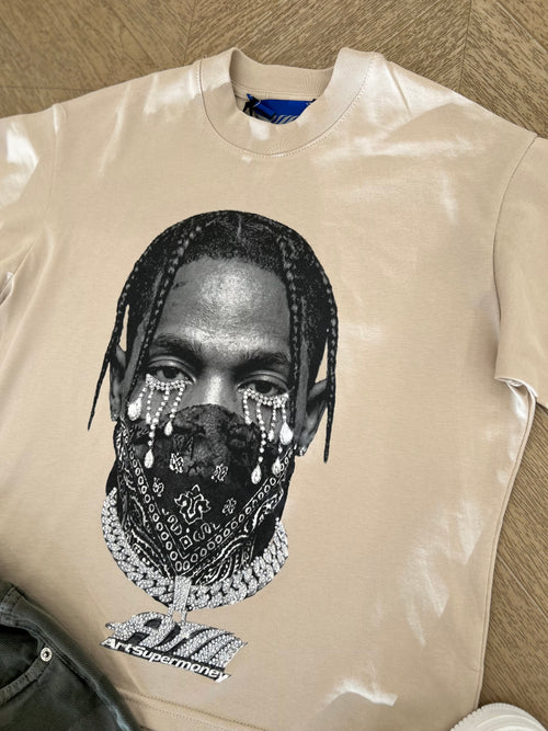 t shirt artsupermoney beige