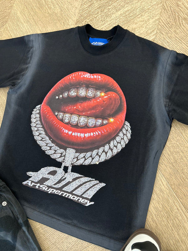 t shirt money bocca nera