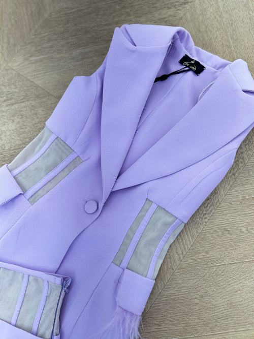 tailleur piume glicine