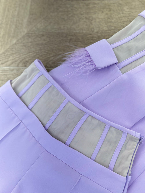 tailleur piume glicine