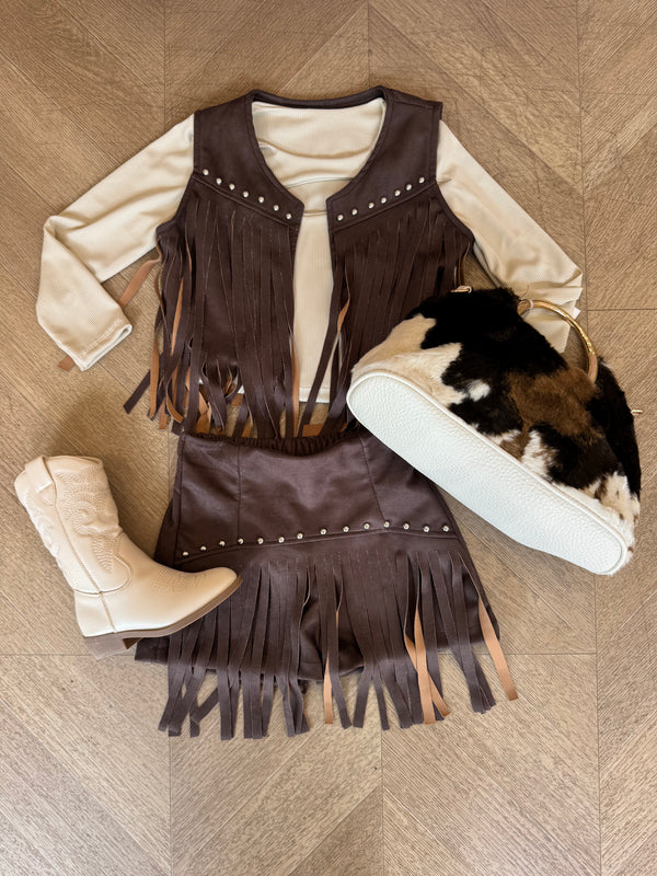 maglia con rose beige