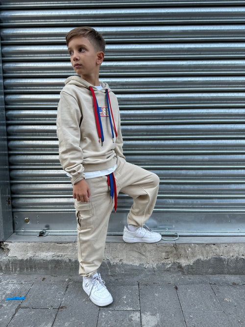 Tuta america beige