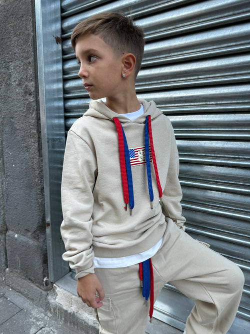 Tuta america beige