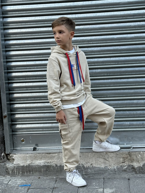 Tuta america beige