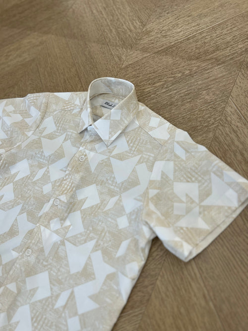 coordinato jacquard beige