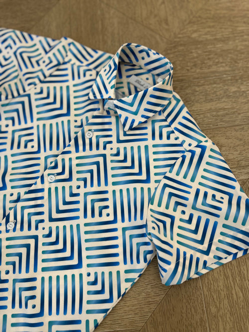 coordinato masai blu