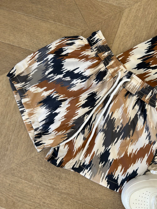 coordinato abstract beige