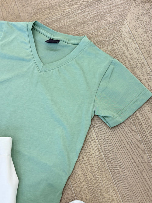 t-shirt parigi verde