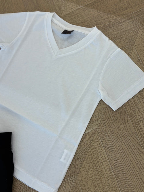 t-shirt parigi bianco