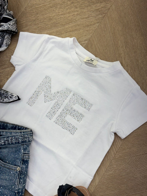 t shirt ME bianca
