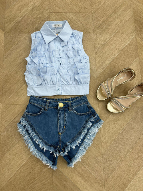 Camicia isla celeste