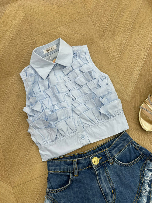 Camicia isla celeste