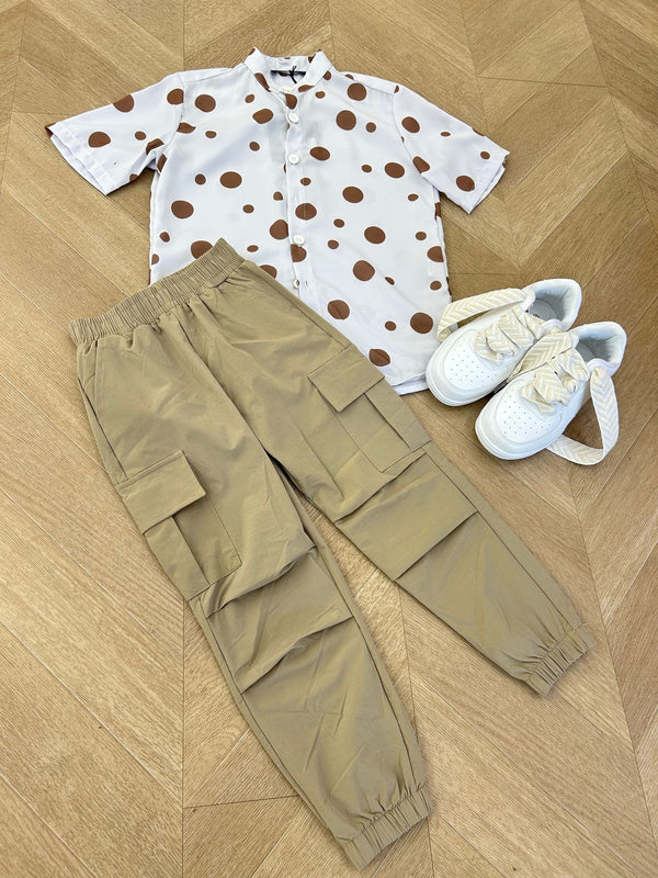 Pantalone aris beige