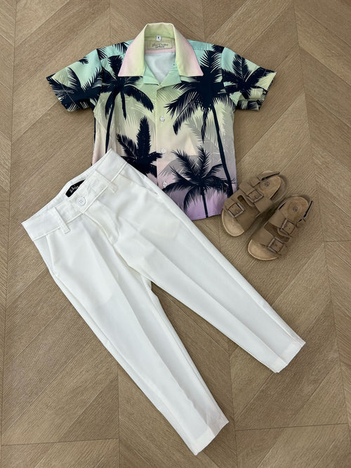 pantalone white