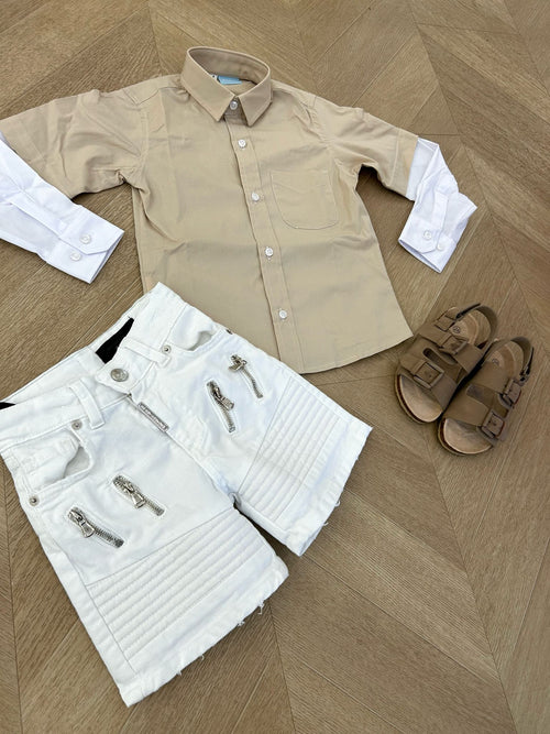 Camicia bicolour allfive