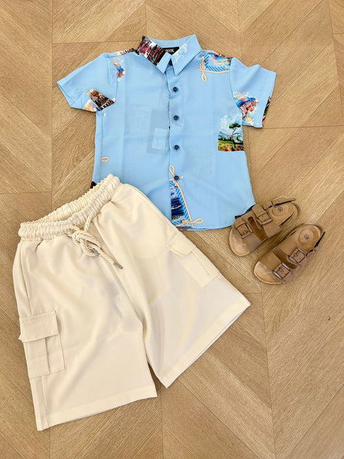camicia citta azzurra