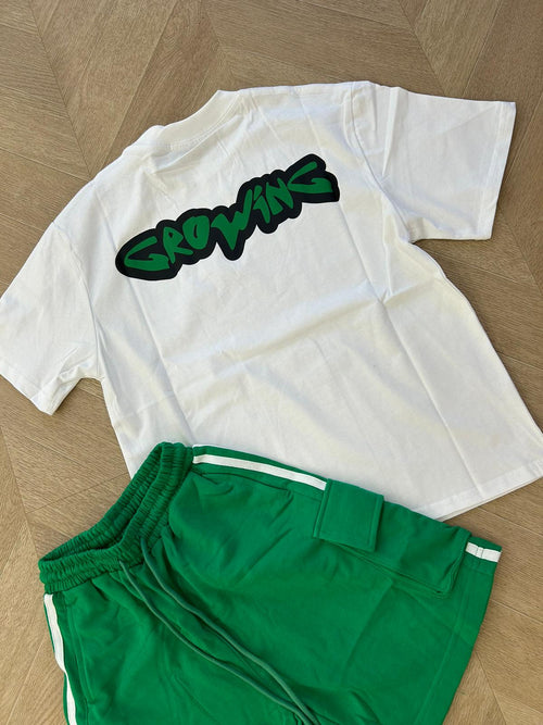 Short verde strisce bianche