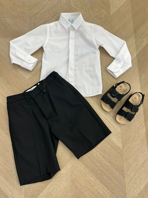 Camicia pois bianca