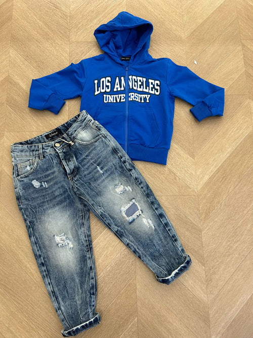 Felpa los angles blu