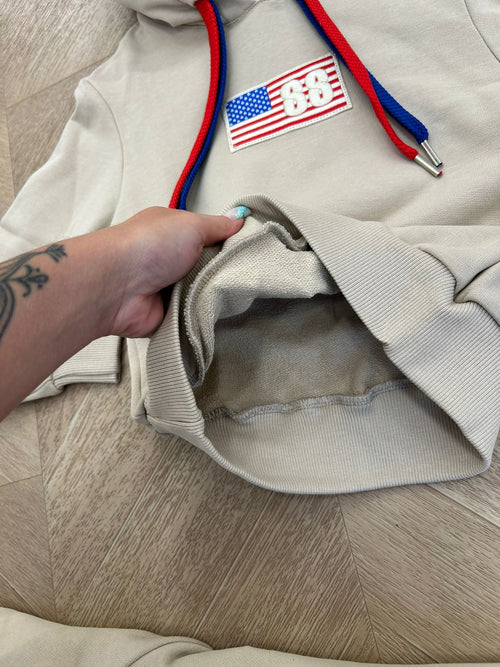 Tuta america beige