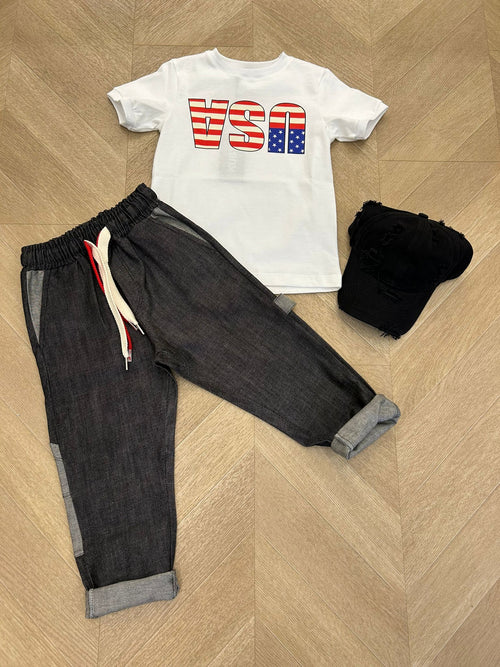 T-shirt usa bianca