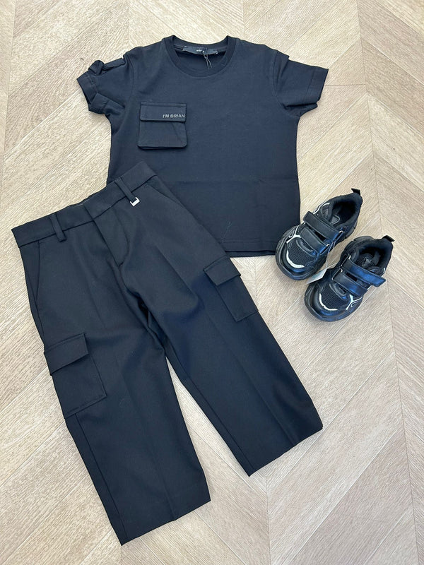 Pantalone tasconi nero
