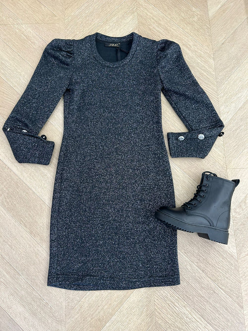 abito in lurex nero