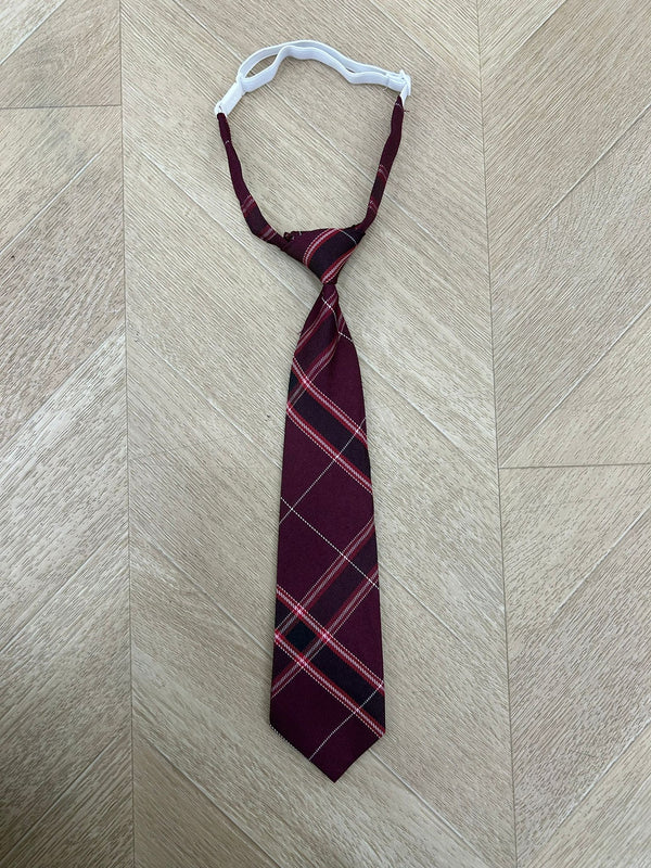 cravatta bordeaux e rossa