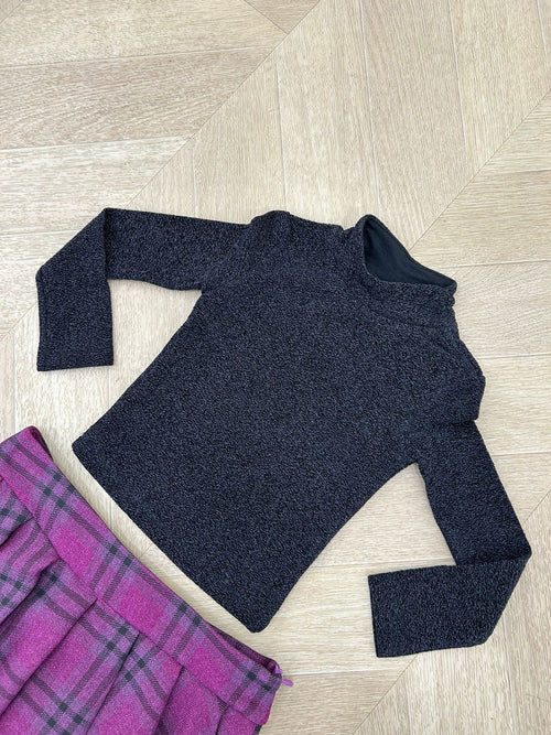 maglia brillantinata nera