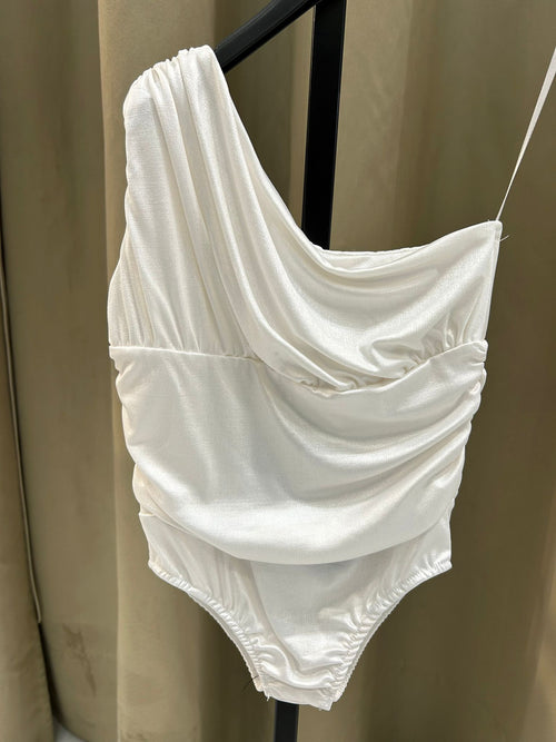 body bianco monospalla