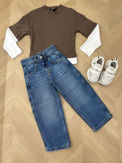 maglia elia marrone