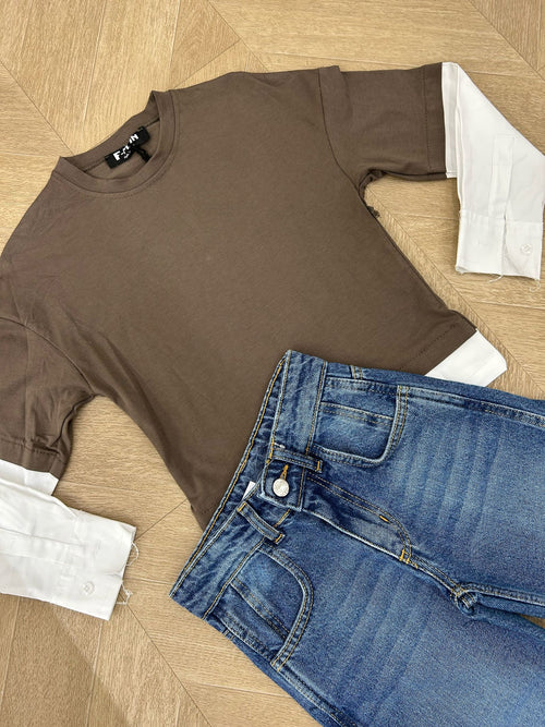 maglia elia marrone